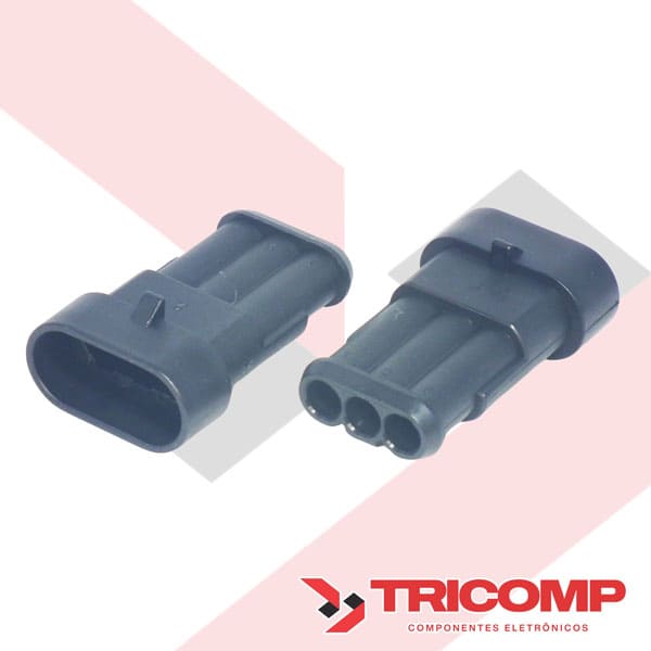 Conector e Terminal Macho e Fêmea Superseal Conector e Terminal Macho e Fêmea Superseal