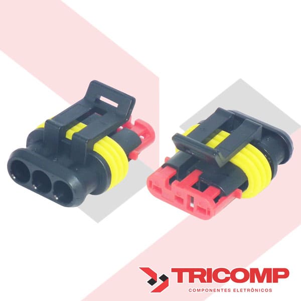Conector e Terminal Macho e Fêmea Superseal Conector e Terminal Macho e Fêmea Superseal