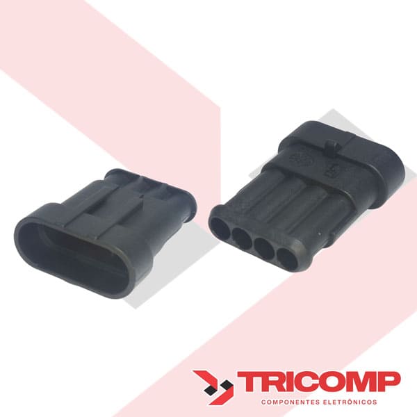 Conector e Terminal Macho e Fêmea Superseal Conector e Terminal Macho e Fêmea Superseal