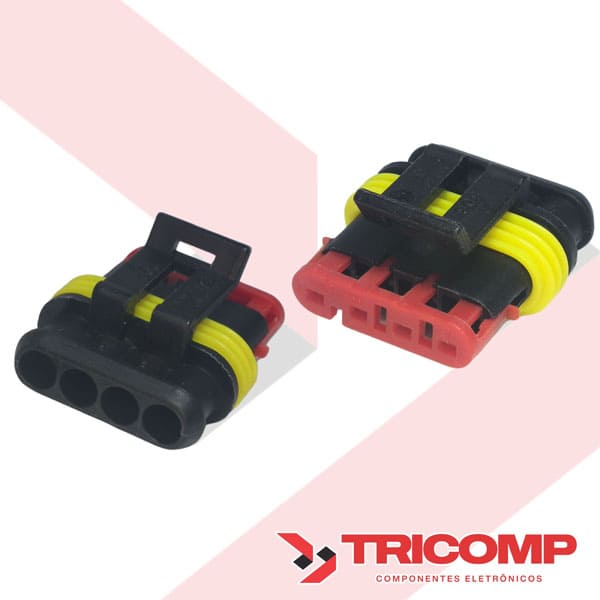 Conector e Terminal Macho e Fêmea Superseal Conector e Terminal Macho e Fêmea Superseal