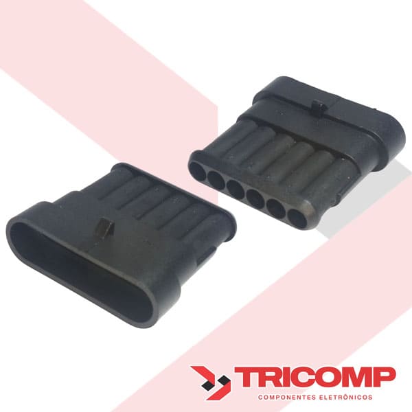 Conector e Terminal Macho e Fêmea Superseal Conector e Terminal Macho e Fêmea Superseal