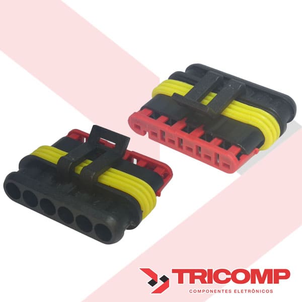 Conector e Terminal Macho e Fêmea Superseal Conector e Terminal Macho e Fêmea Superseal